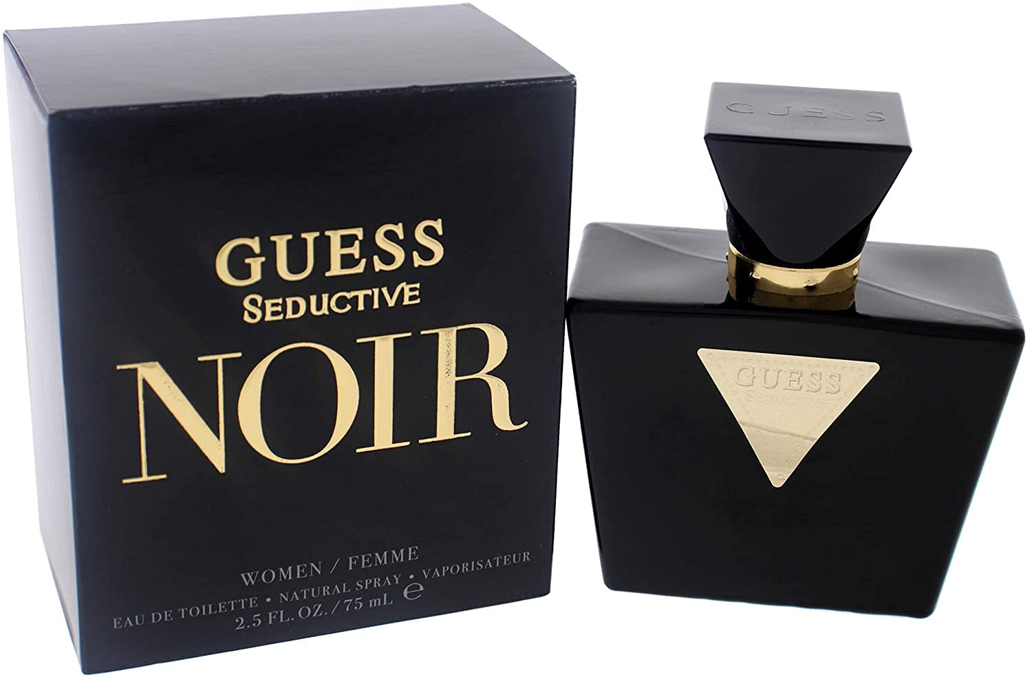 GUESS Seductive Noir, Eau de Toilette, Parfum Oriental Floral, 75 ml