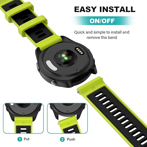 Miniatura 5 de OVERSTEP Compatible con Garmin Forerunner 965, 955, 945, 935, bandas intercambiables de 0.866 pulgadas de ancho para Fenix 7, Fenix 6 GPS, Fenix 5