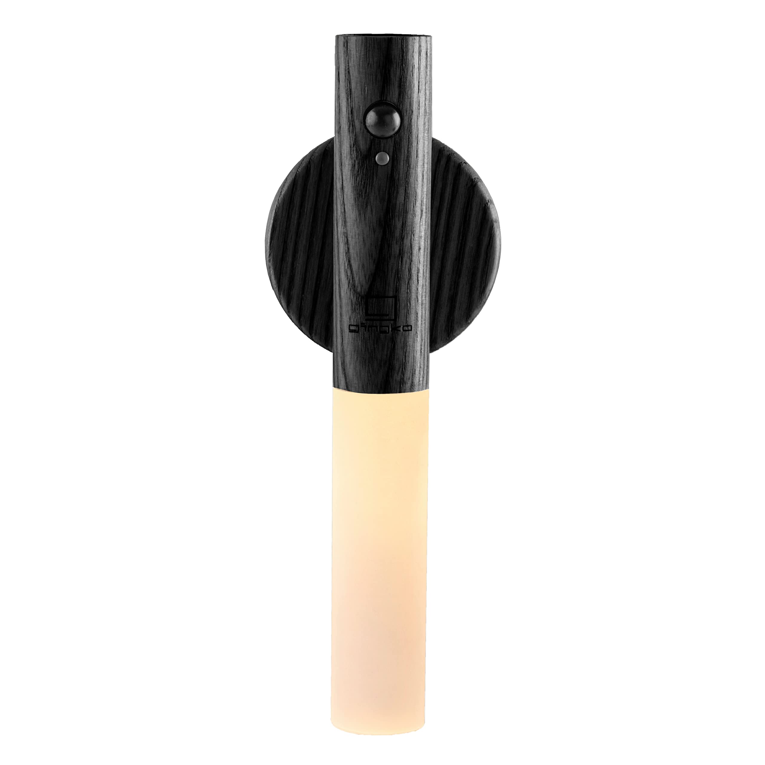 Wireless LED Wall Light Motion Sensor Natural Wood Rechargeable LED Baton Lamp