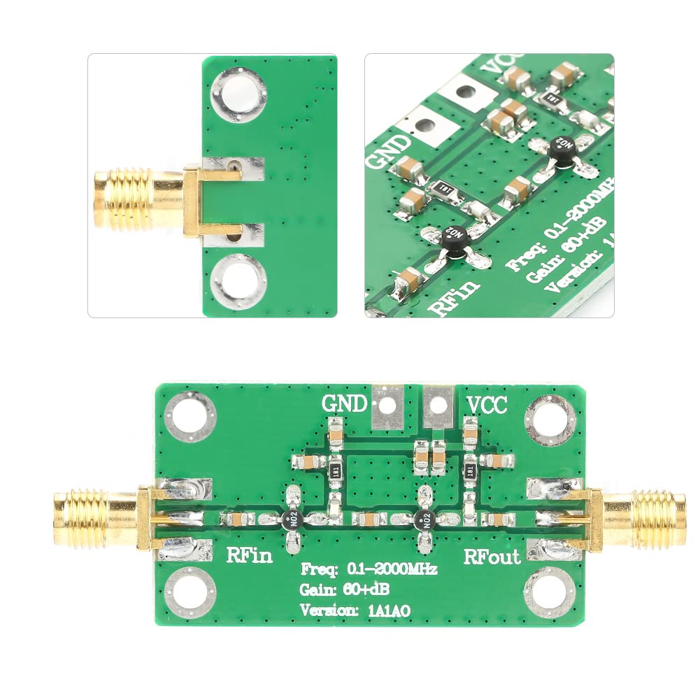 RF Breitband-Verstärker Modul 0,1-2000 MHz – 60 DB Gain LNA Platine Für FM & Co.