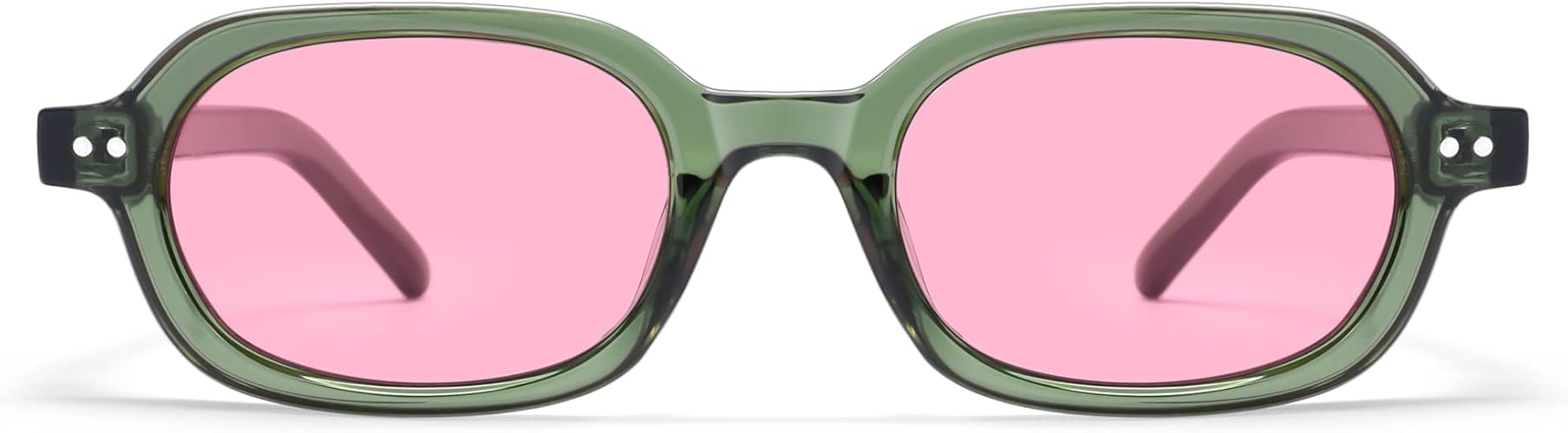 Retro Small Rectangle Sunglasses for Women Mens Trendy Rounded Square Sunnies AP3749