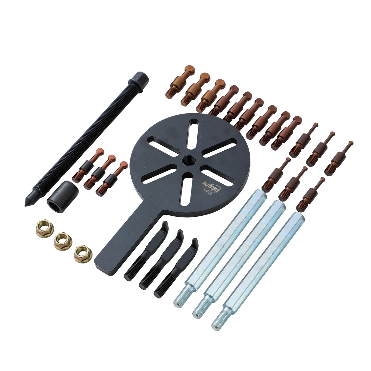 KATSU Tools 36-in-1 Lagerabzieher Set, Blindloch- und Lagerabzieher, Für Radlager und Demontage 450519