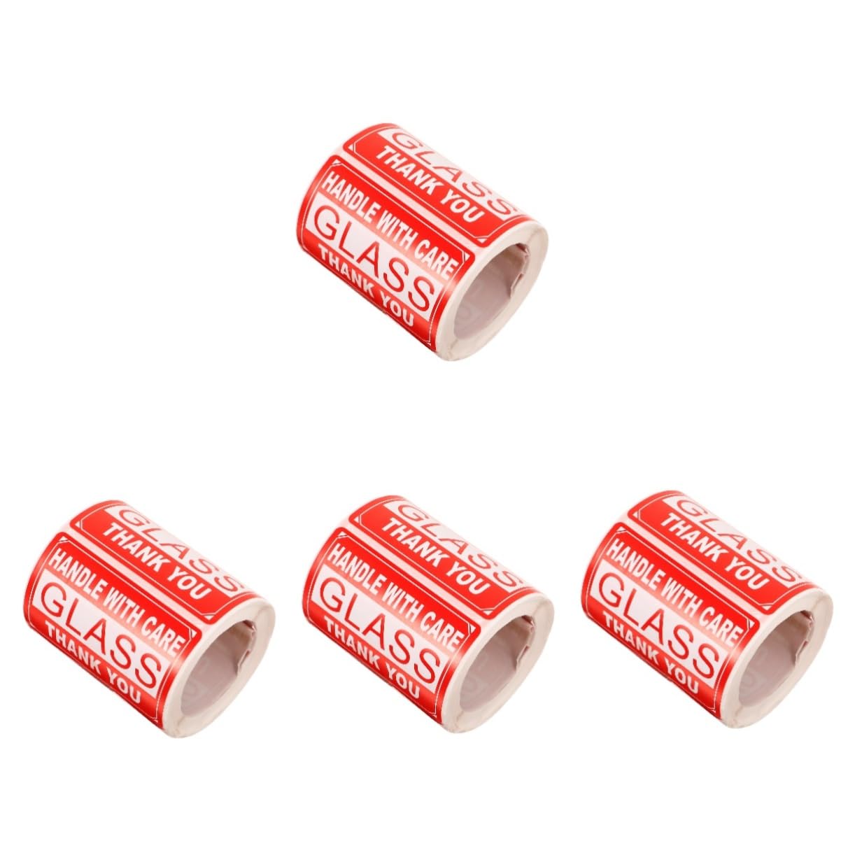 GLEAVI 4rotoli Etichette Adesive Fragili Stickers Di Per Imballaggio e Spedizione Facile Applicazione Resistente Per Protezione e Identificazione