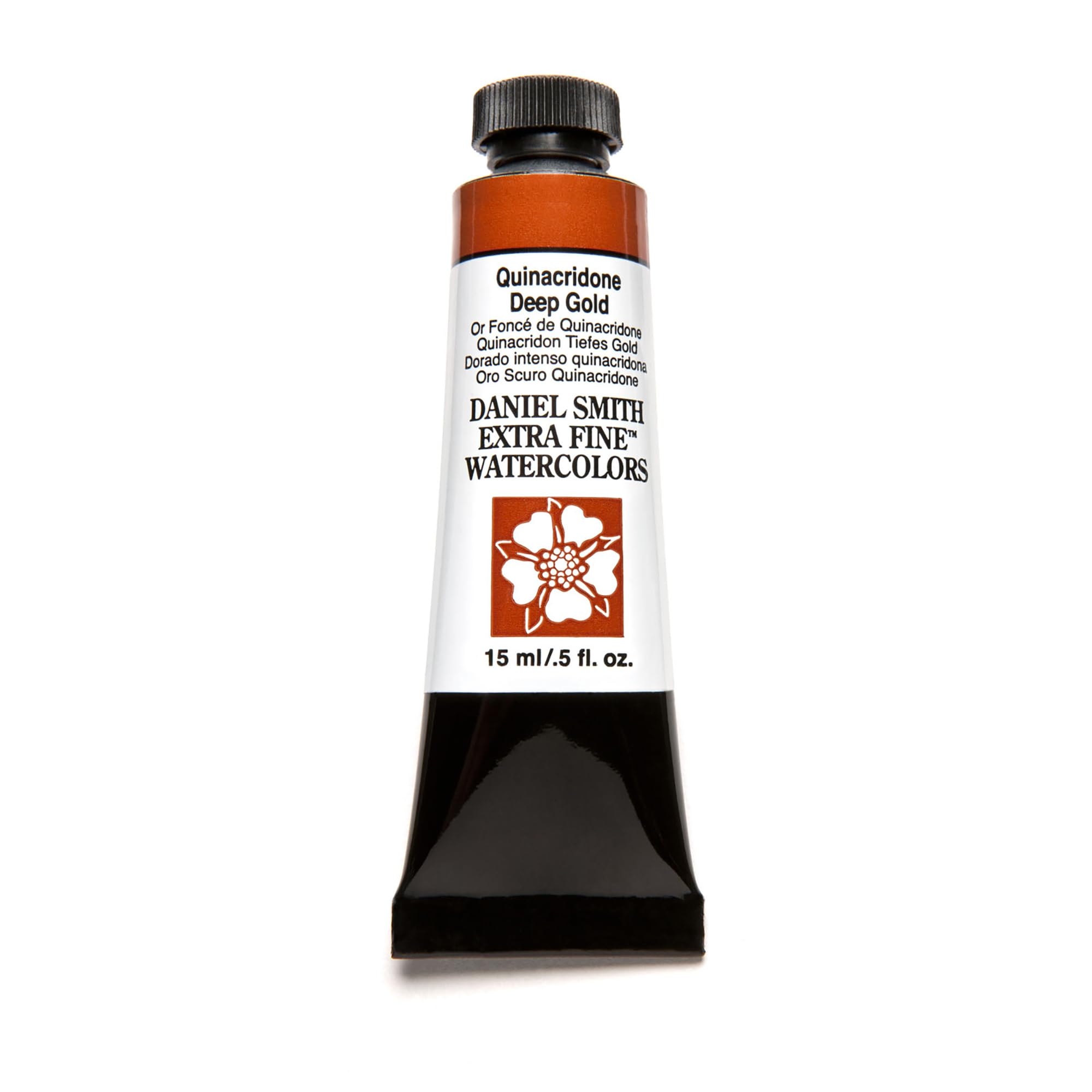 Daniel Smith 284600152 Extra Fine Watercolor 15ml Paint Tube, Quinacridone, Deep Gold, 0.5 Fl Oz (Pack of 1)