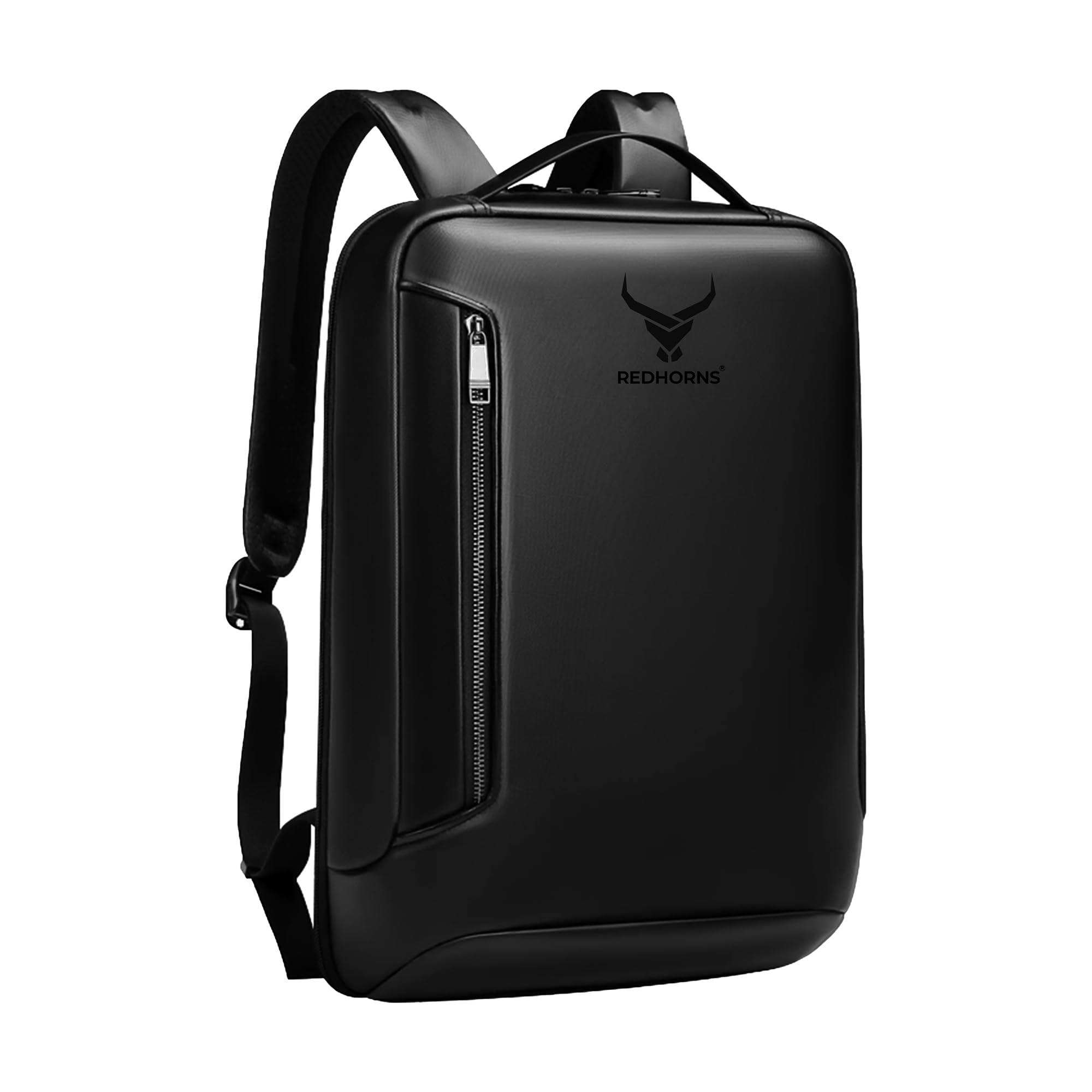 REDHORNS Waterproof 15.6-Inch Laptop Backpack for Men and Women with USB Port, Unisex Anti-Theft Travel Hard Shell Laptop Bag for Office, Collage, School (Black) (B0CR1M9BWP) Amazon Price History, Amazon Price Tracker