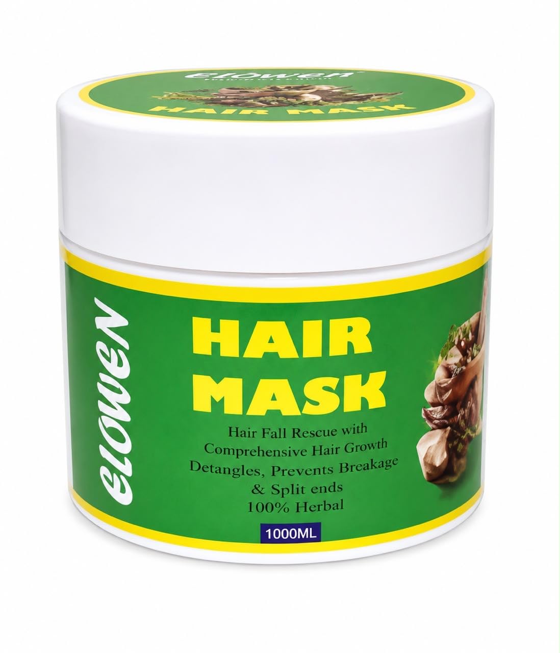 Elowen Hair Mask for Hair Fall Rescue & Growth, 100 gm | 100% Herbal Formula, Deep Conditioning, Frizz Control, Prevents Breakage, Detangles Split Ends-image-30