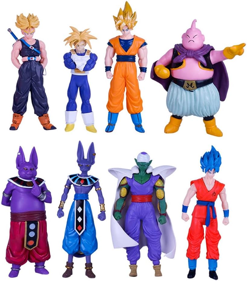 8-Piece Anime Action Figure Set, Mini Figures Set, Cake Toppers, Model Figurine. Perfect for Souvenirs ,Collectibles, Party Favors, for Adults