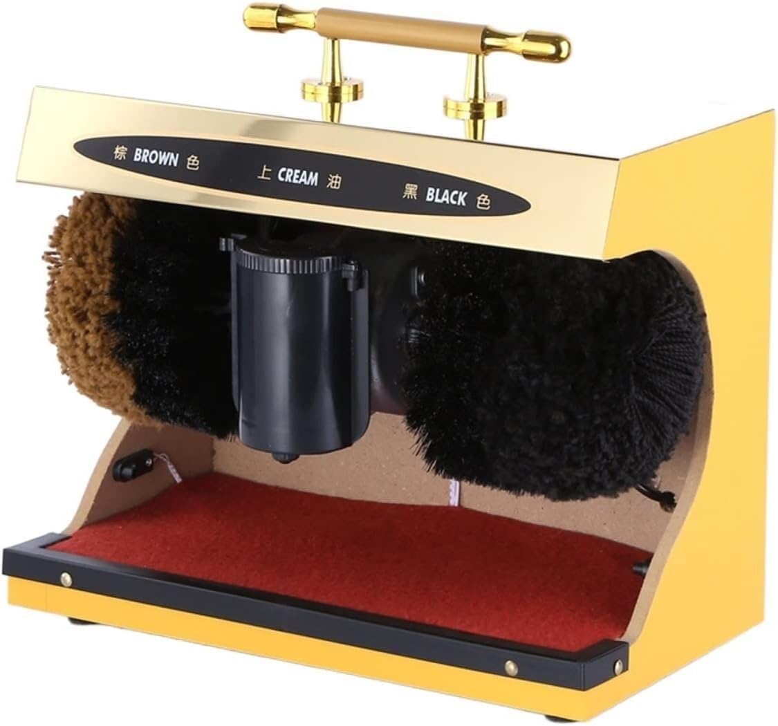Shoe Polisher Fully Automatic, Automatic Induction Shoe Polisher Vertical Household Shoe Polisher Stainless Steel Electric Shoe Polisher Shoe Brush Machine (Brush)