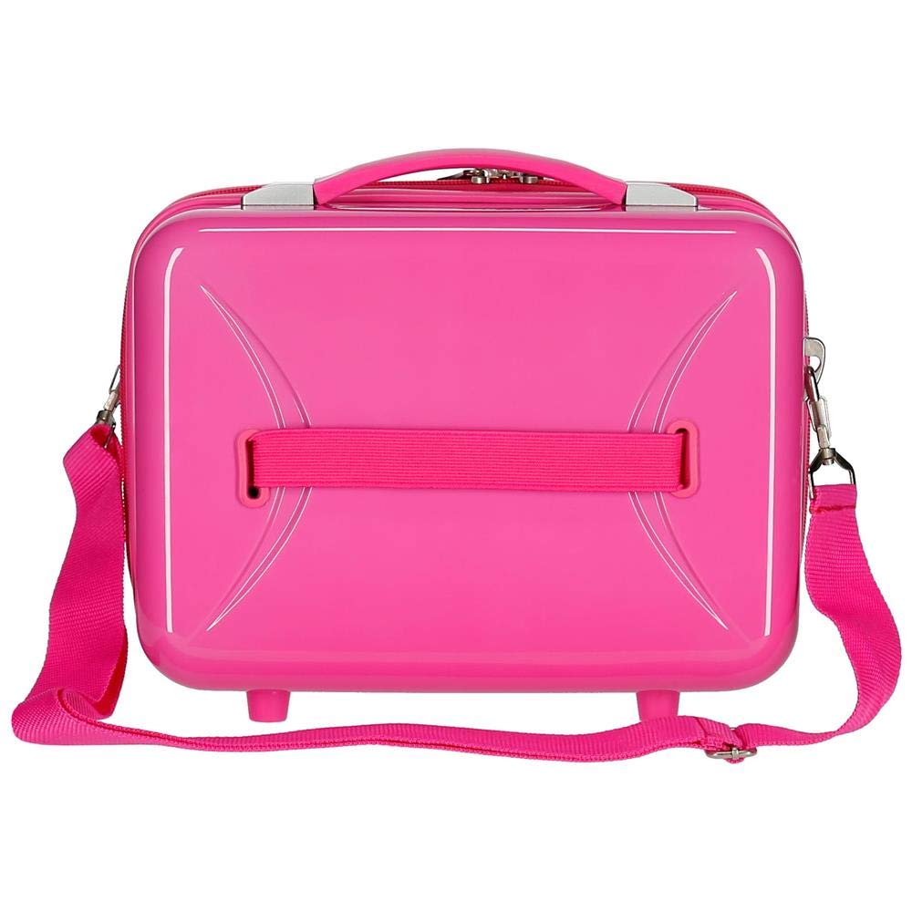 Disney Minnie Around the World - Beauty case adattabile con tracolla rosa 29 x 21 x 15 cm rigido ABS 9,14 L