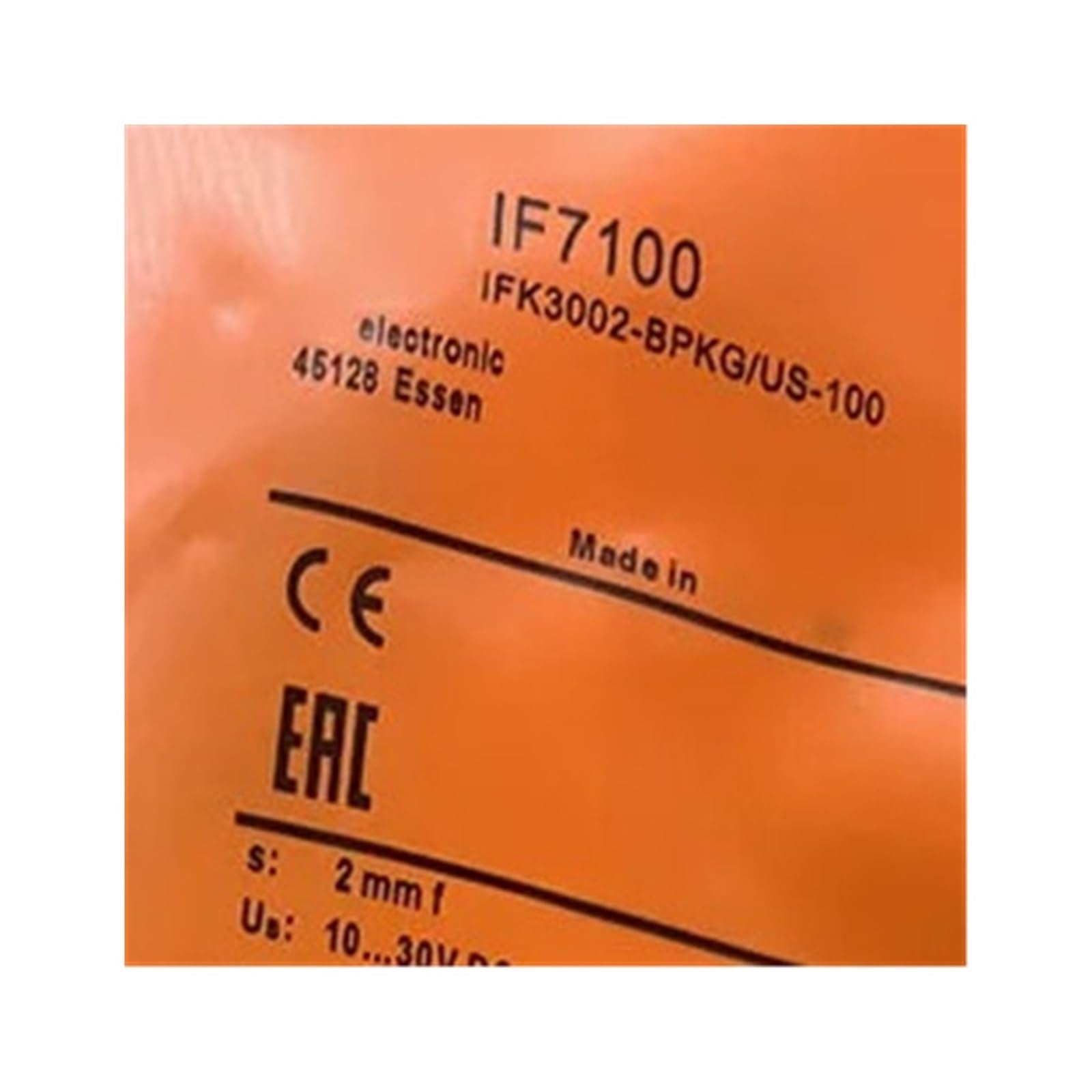 Capteur IF7103 interrupteur de proximité inductif cylindrique pour automates