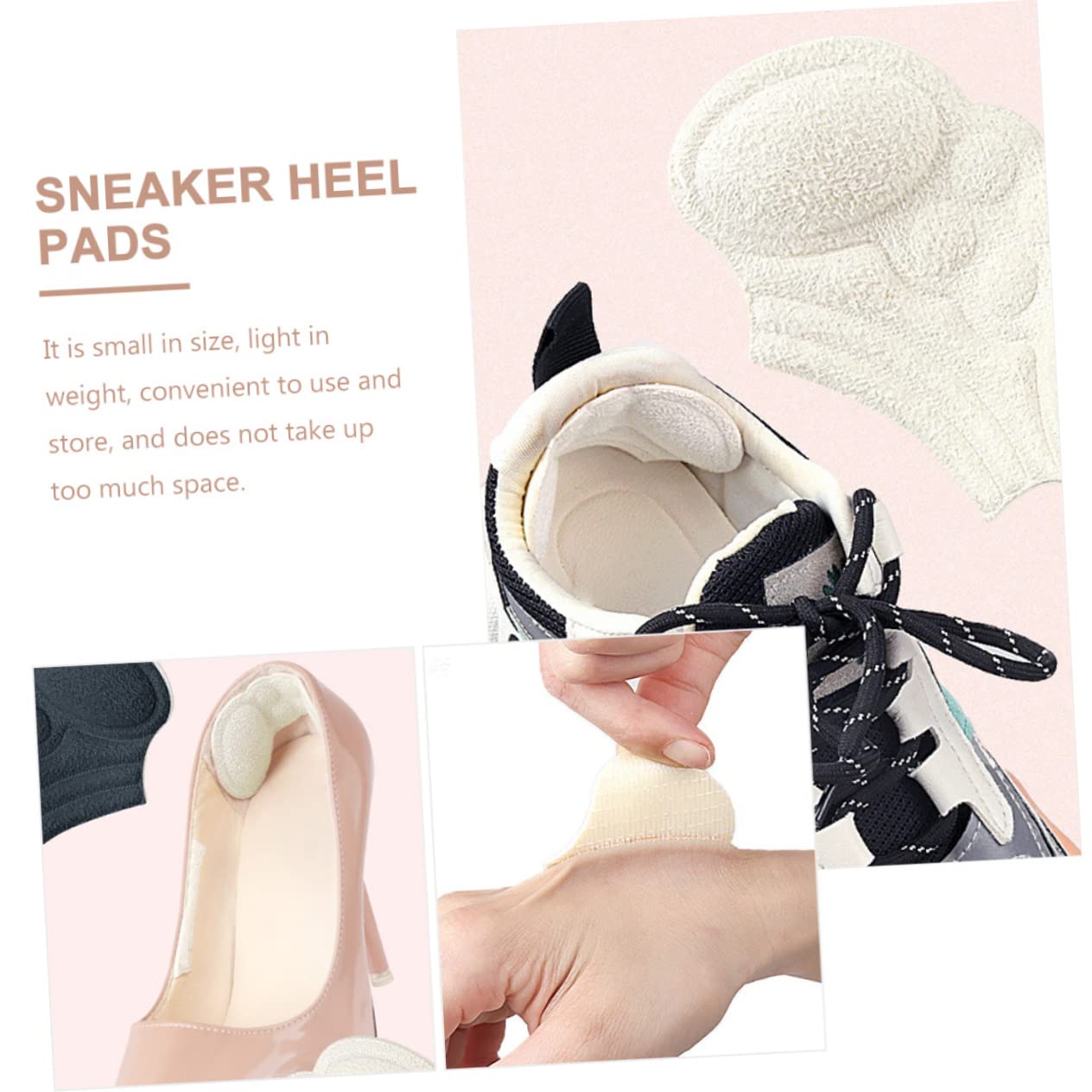 SOLUSTRE 20paare Fersenpolster Für Hohen Antirutsch Fersenpolster Zugeschnittene Einlagen Für High Heels Atmungsaktive Fersenliner Für Lange Und Tägliches Tragen