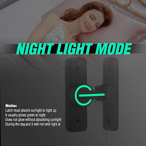 Miniatura 2 de Paquete de 2 accesorios de bloqueo de puerta de granero, cierres de puerta abatibles gruesos de 90 grados, cerraduras abatibles de puerta de granero