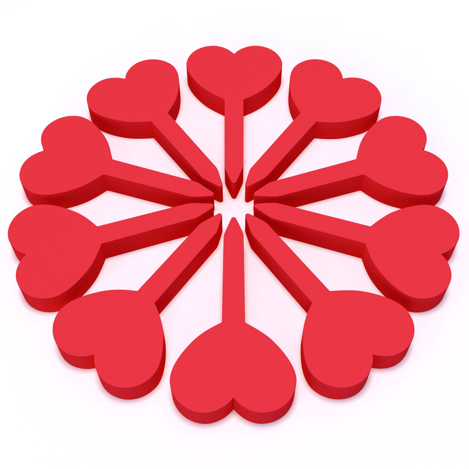 Amazon.co.jp: linsen-outdoors-100pcs red 100個の赤いプラスチック製