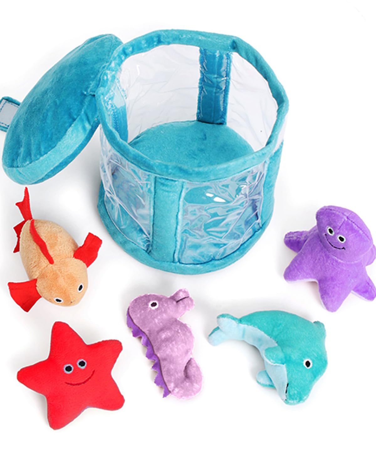 Firstcry Intellibaby Intellibaby Premium Squeeze & Squeaky Sea Animals Aquarium For Baby Boy/Girl|Ocean Animal Toys For Toddlers|Bis Certified|Baby Gift For Toddlers|Multicolor|Height 14 Cm|10+ Months (B0C46D1CP7) Amazon Price History, Amazon Price Tracker