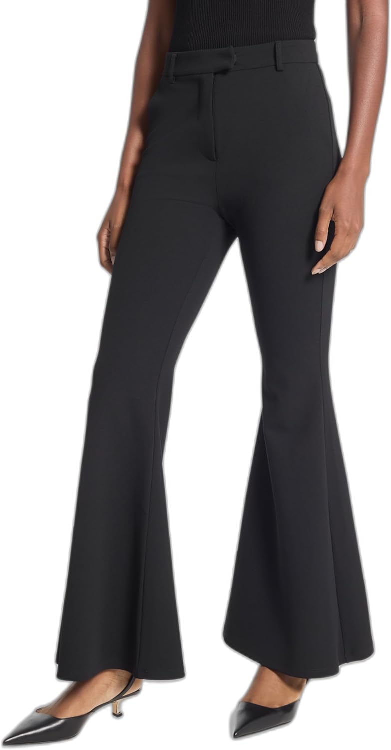 Michael Kors Womens High Waisted Flared Pant