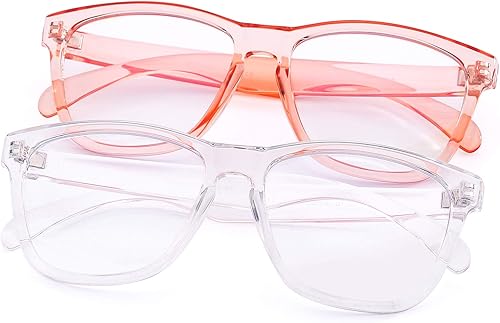 COLOSSEIN Gafas de computadora con bloqueo de luz azul para mujer, protección UV, antirreflejos, antifatiga, reduce la fatiga ocular, transparentes