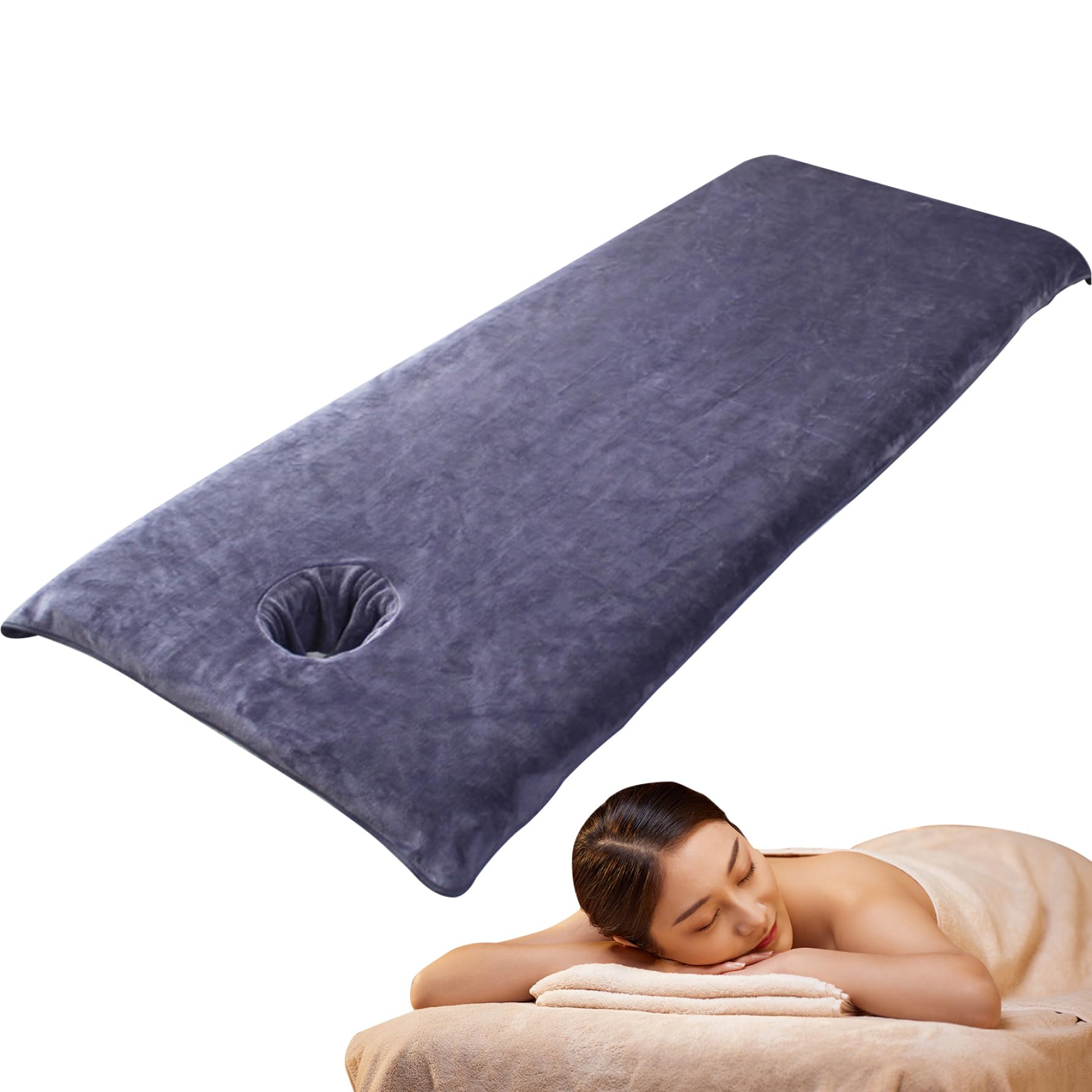 Sofá de microfibra suave absorbente de 32x75 pulgadas para centro de estética 6