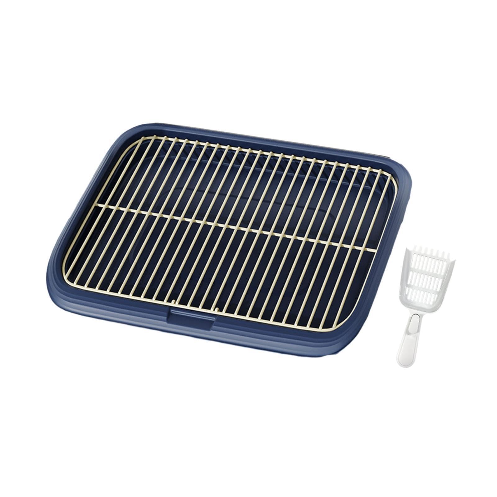 Bandeja para IR al baño para Perros con, Azul Oscuro, SG | que proporciona estabilidad para el entrenamiento de cachorros en interiores y exteriores. Bandeja de entrenamiento para ir
