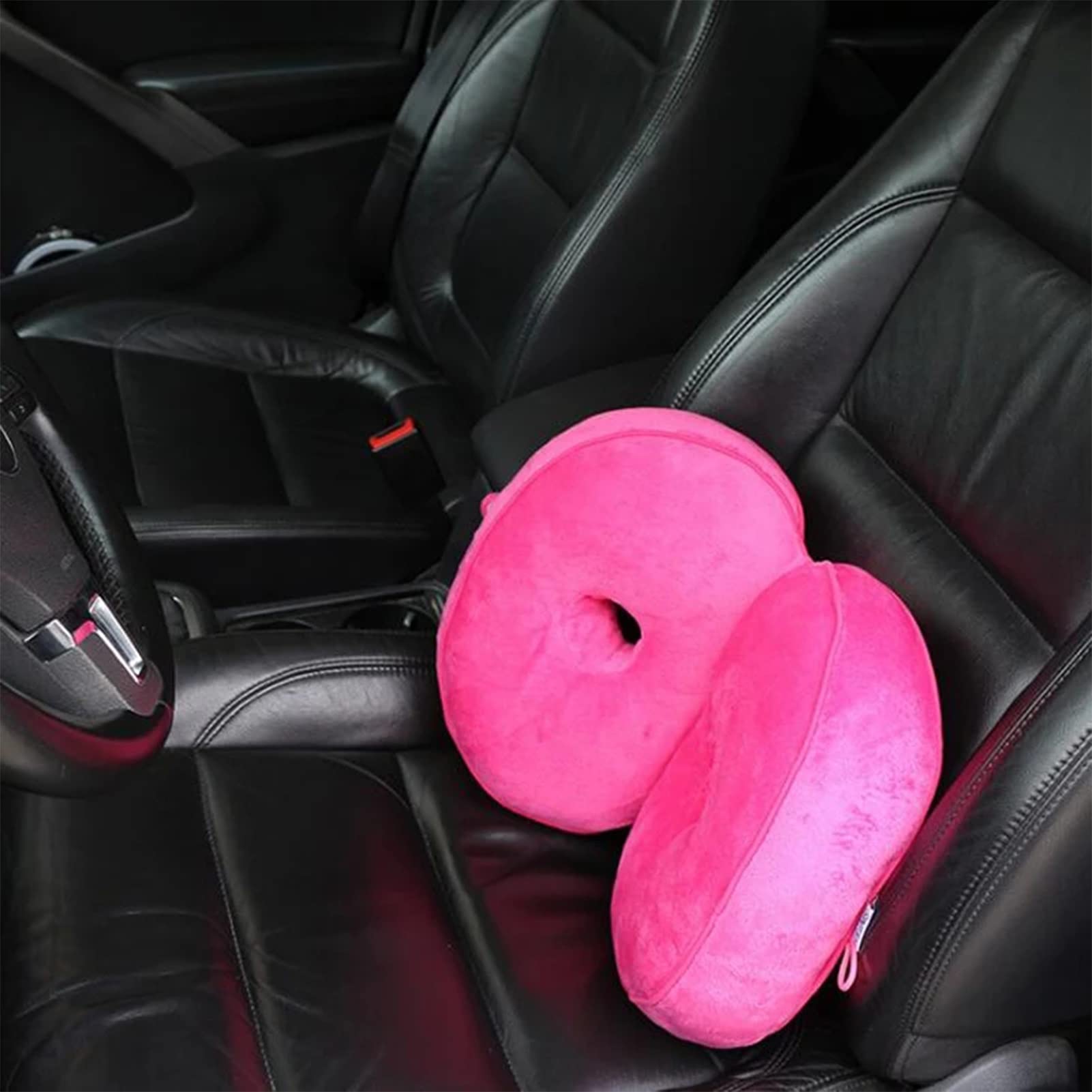 Cojín de Asiento Suave para Silla de Ruedas, Multifuncional, de Doble Comodidad, ortopédico, de Espuma viscoelástica, Plegable para la Pelvis, cojín Elevador de Caderas p