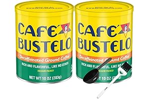 Cafe Bustelo Decaffeinated Ground Coffee 20 oz Variety Pack: 1 Canister of...