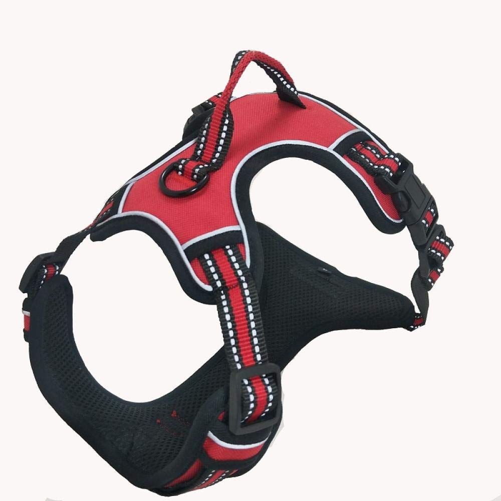 LYVQZPWLRIl cane porta, Corda di trazione for cani, imbracatura for cani anti-tiro, imbracatura riflettente for animali domestici con maniglia robusta, imbracature con cinghia regolabile(Green,X-Large