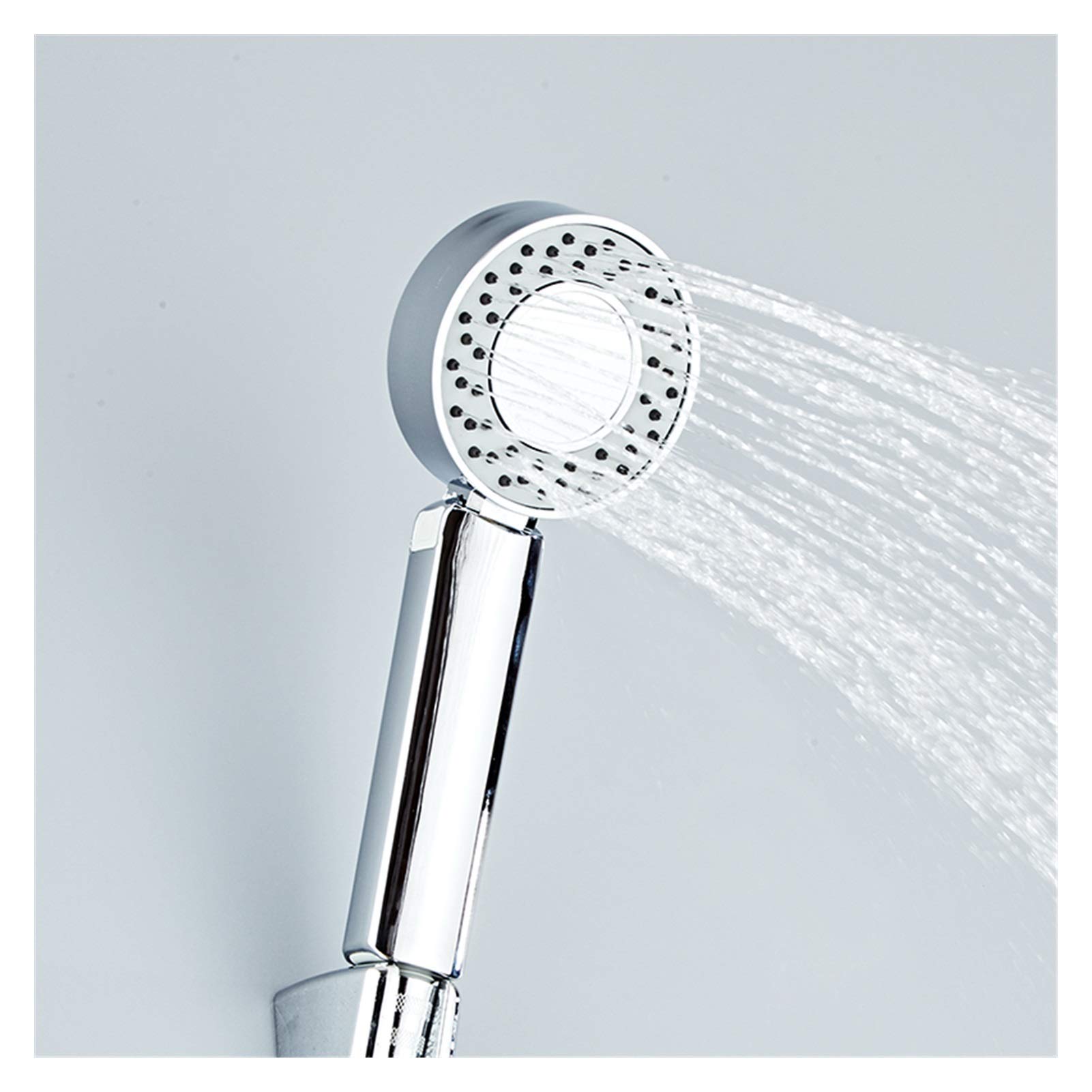 GLETSF 3 Modes One Key To Stop Removable For Cleaning Water Saving Rainfall Handheld Shower Head