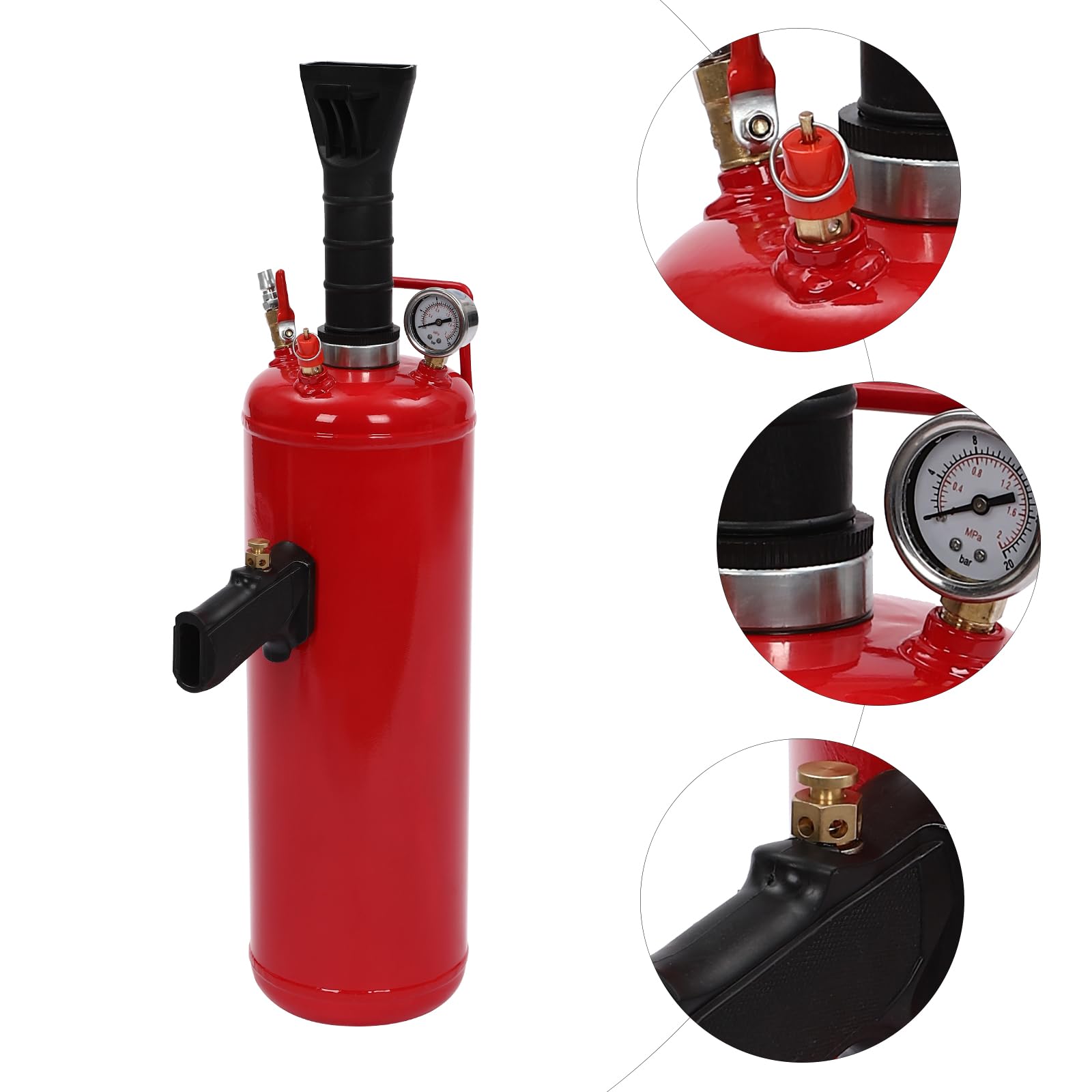 Booster Gonfiatore pneumatici,9 l/2 gallone riempitivo pneumatici con misuratore gonfiatore pneumatici pressione di lavoro 8 bar, per gonfiare pneumatici veicoli elettrici e moto