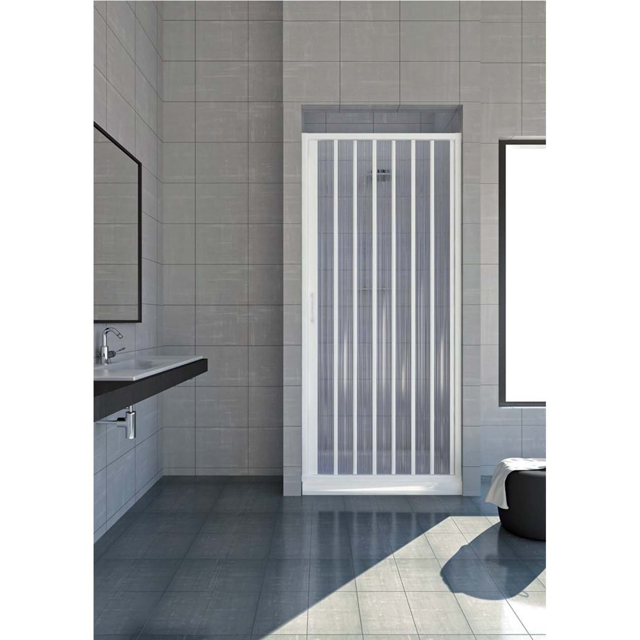 ROLLPLAST PINTO BVEN2LONCC28080 Ducha fuelle, Color blanco, Da 80 a 60 cm