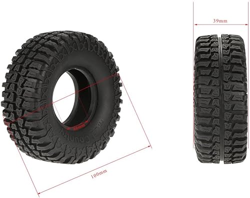 Miniatura 8 de Goolsky 4 neumáticos Austar 1.9 "3.937 in escala 110 para 110 RC4WD D90 Axial SCX10 RC Rock Crawler