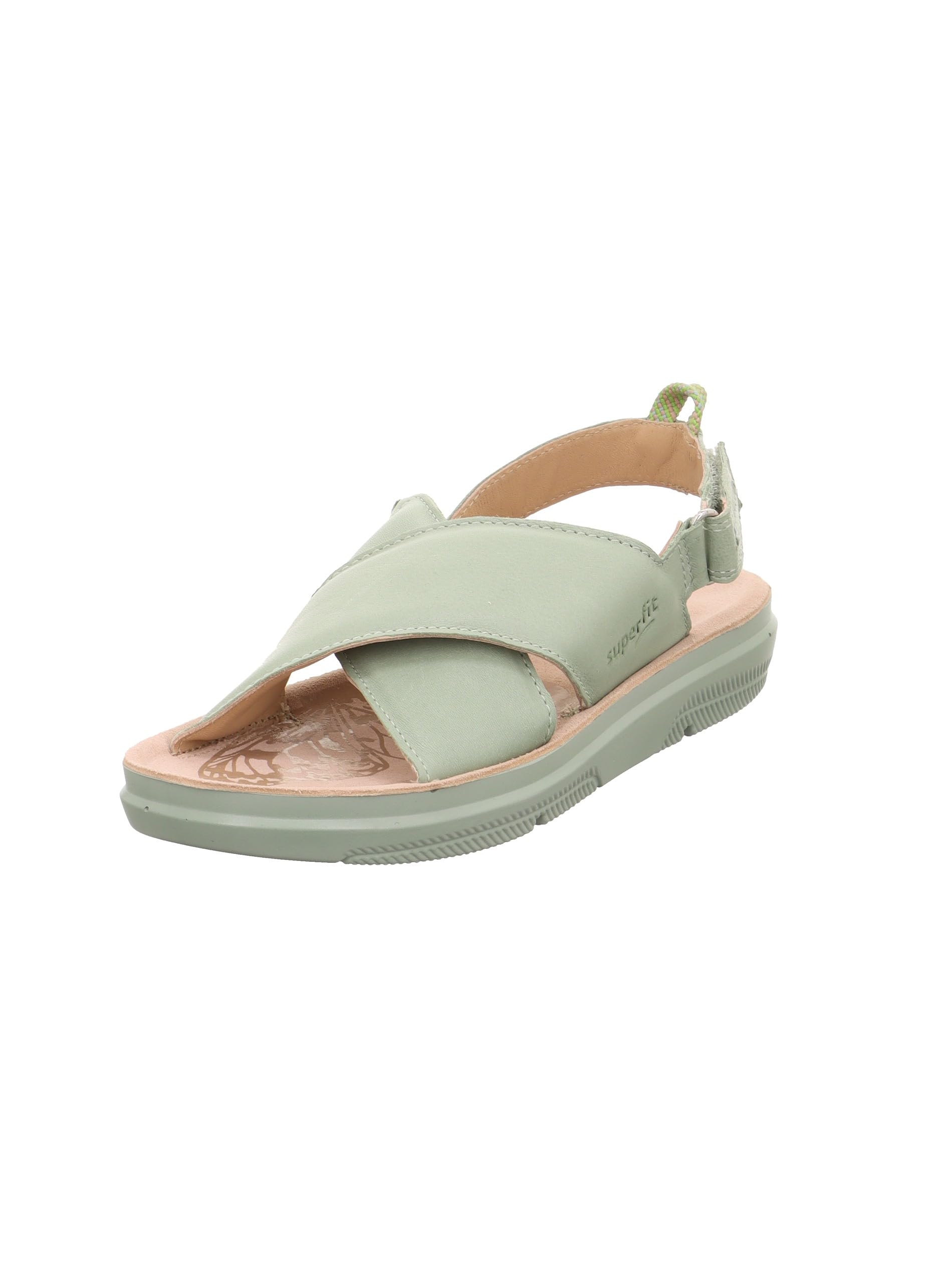 Superfit Girls Paloma Sandal, Light Green 7500, 6 UK