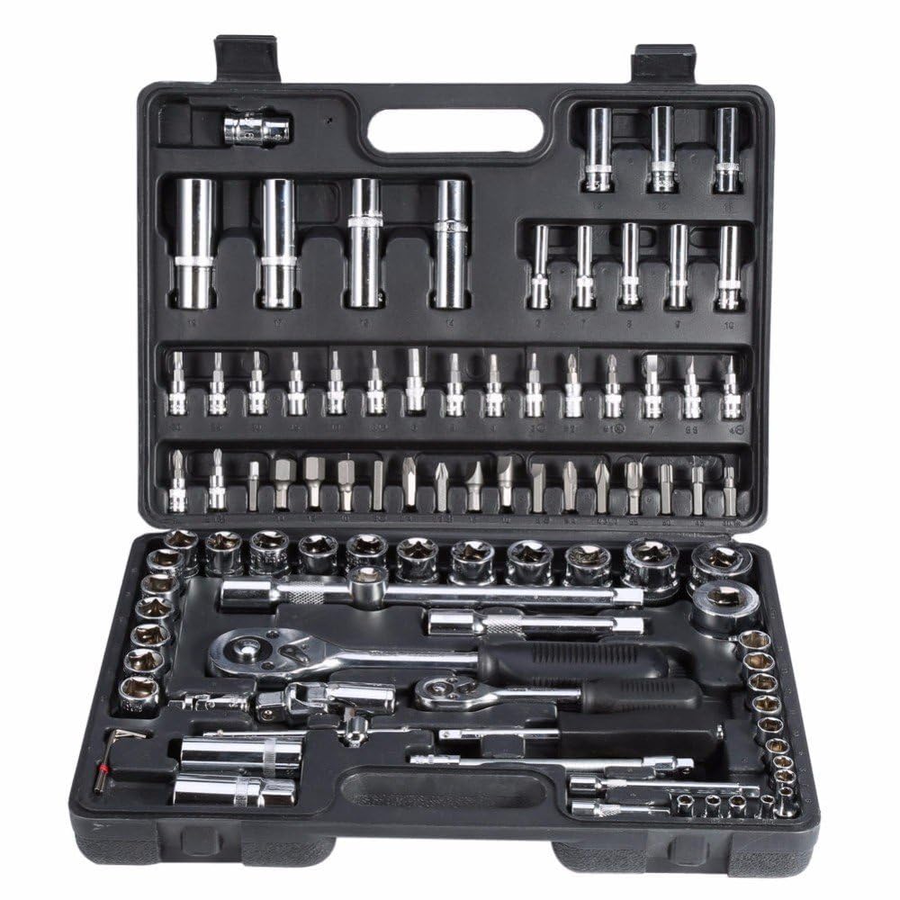 TRUZEX 94 Piece Stainless Steel Tool Kit, Blue - Image 1