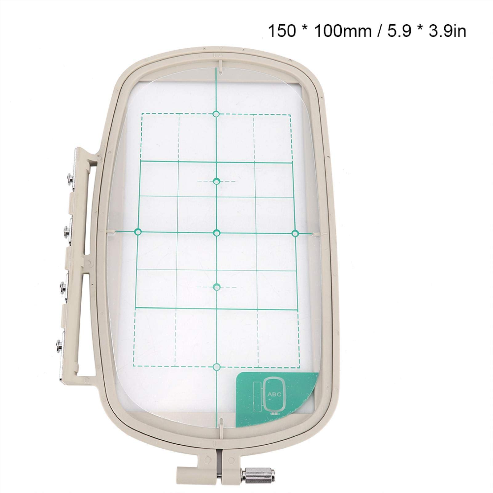 Cadre De Broderie Réglable Pour Machine Brother - Taille M (100x100 Mm), Avec Grille, Imperméable