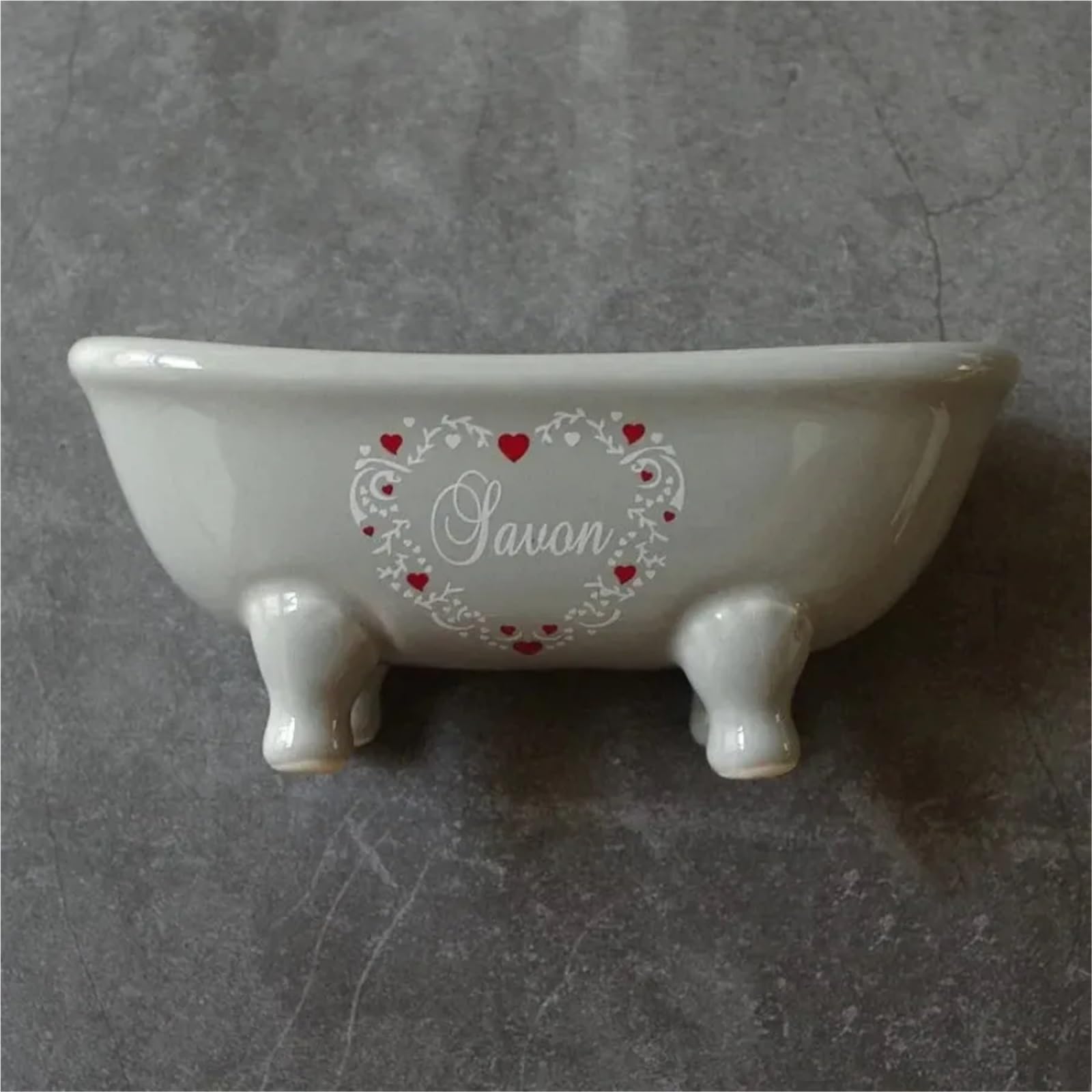 Caja para jabones Simply Country Garden Drain Soap Dish Ceramic Bathtub Drainage Bathroom Shower Soap Holder Container Storage Box Soap Rack(Color 1)