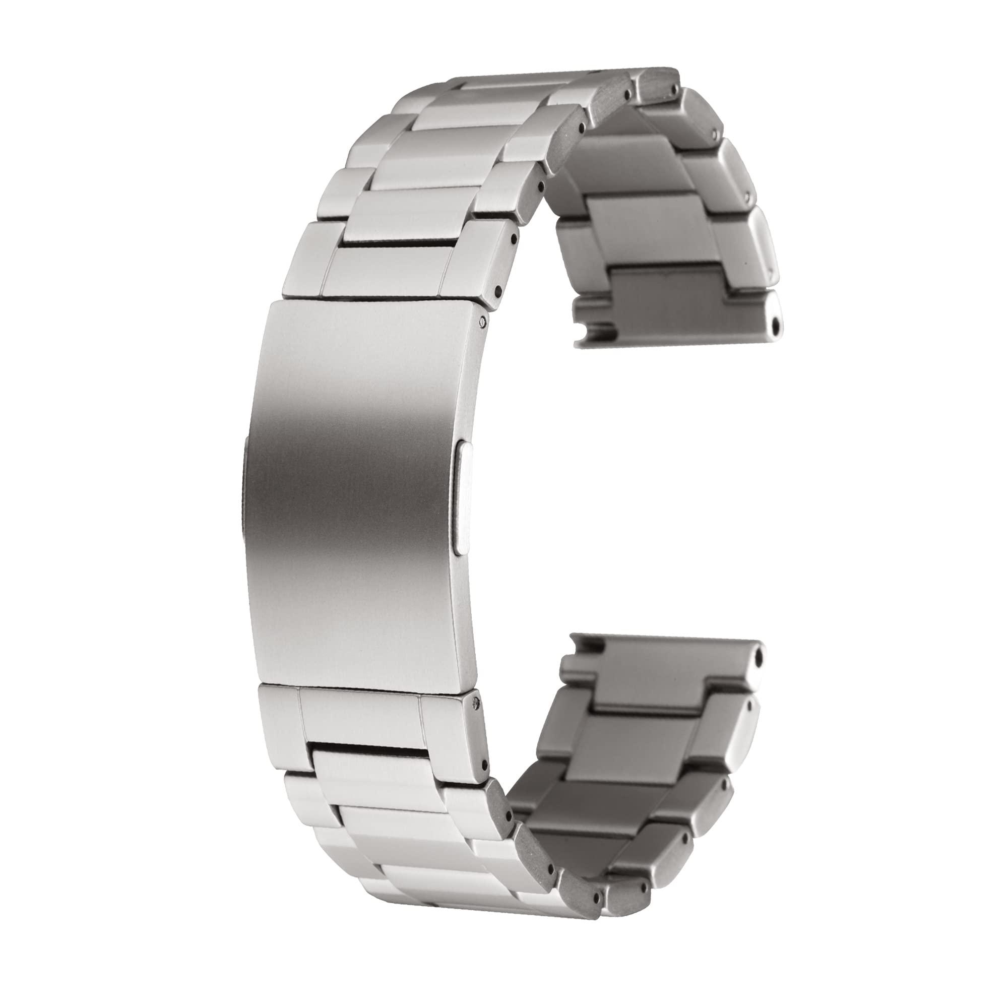 NIAUGE Titanium Solid Watch Band for Mens Women, No Tools Required Upgrade Pure Titanium Watch Straps 22mm