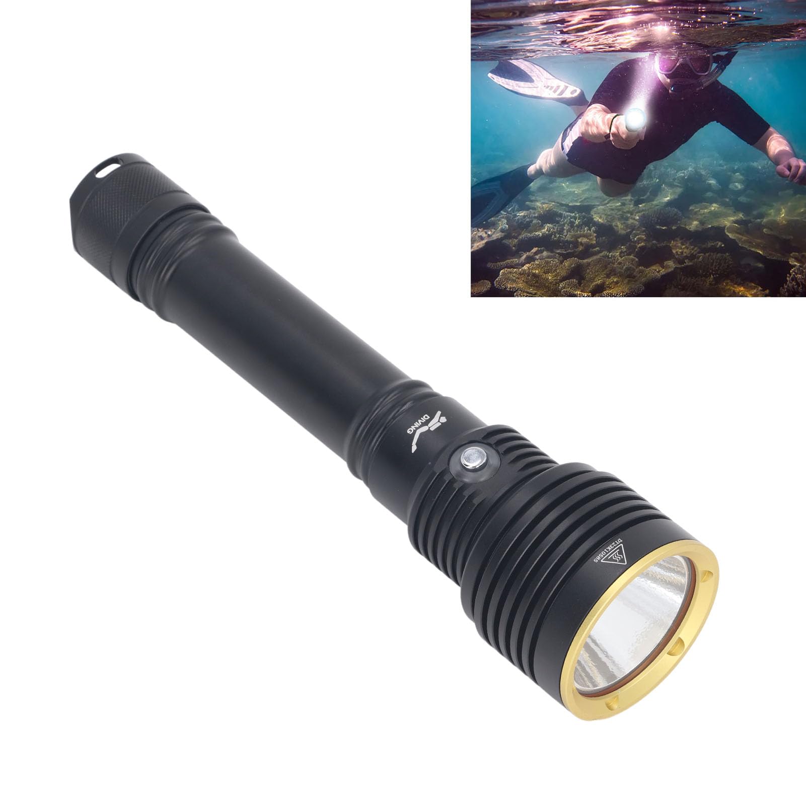 Super jasne światło podwodne IPX8 Wodoodporna 5000LM LED podwodne światło 100 m Podwodne zajęcia na świeżym powietrzu jako eksploracja kempingu Tryb ratunkowy SOS