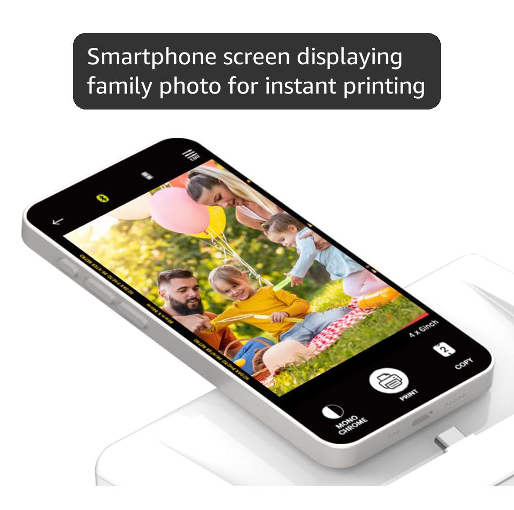 スマホプリンター　Kodak Dock Plus Amazon.com: KODAK Dock Plus 4x6 Photo Printer, Smartphone Docking