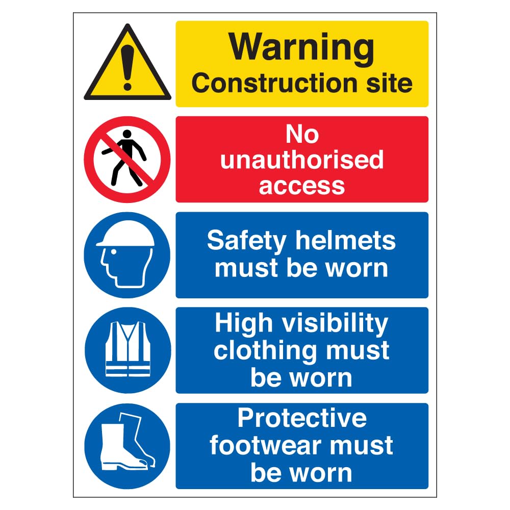 V Safety High Visibility - Correx® 450 x 600 mm Safety Sign, Blue