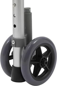 All Terrain Upright Walker, Adjustable Height 4 Wheels Walker, Lightweight Arthritis Rollator, with Arm Seat & Locking Brakes Load 220 lbs, for Seniors Handicapped & People with Mobility Problems