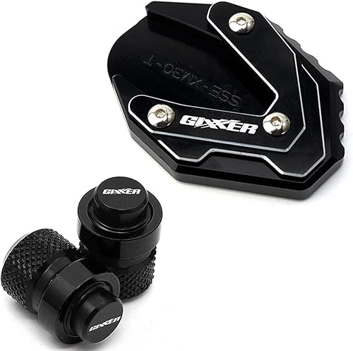 Miniatura 10 de EDKAY for Suzuki GIXXER 250 SF GIXXER 150 125 SF250 Motorcycle Accessories CNC Side Stand Enlarge Extension  Tire Valve Air Caps Side Frame feet