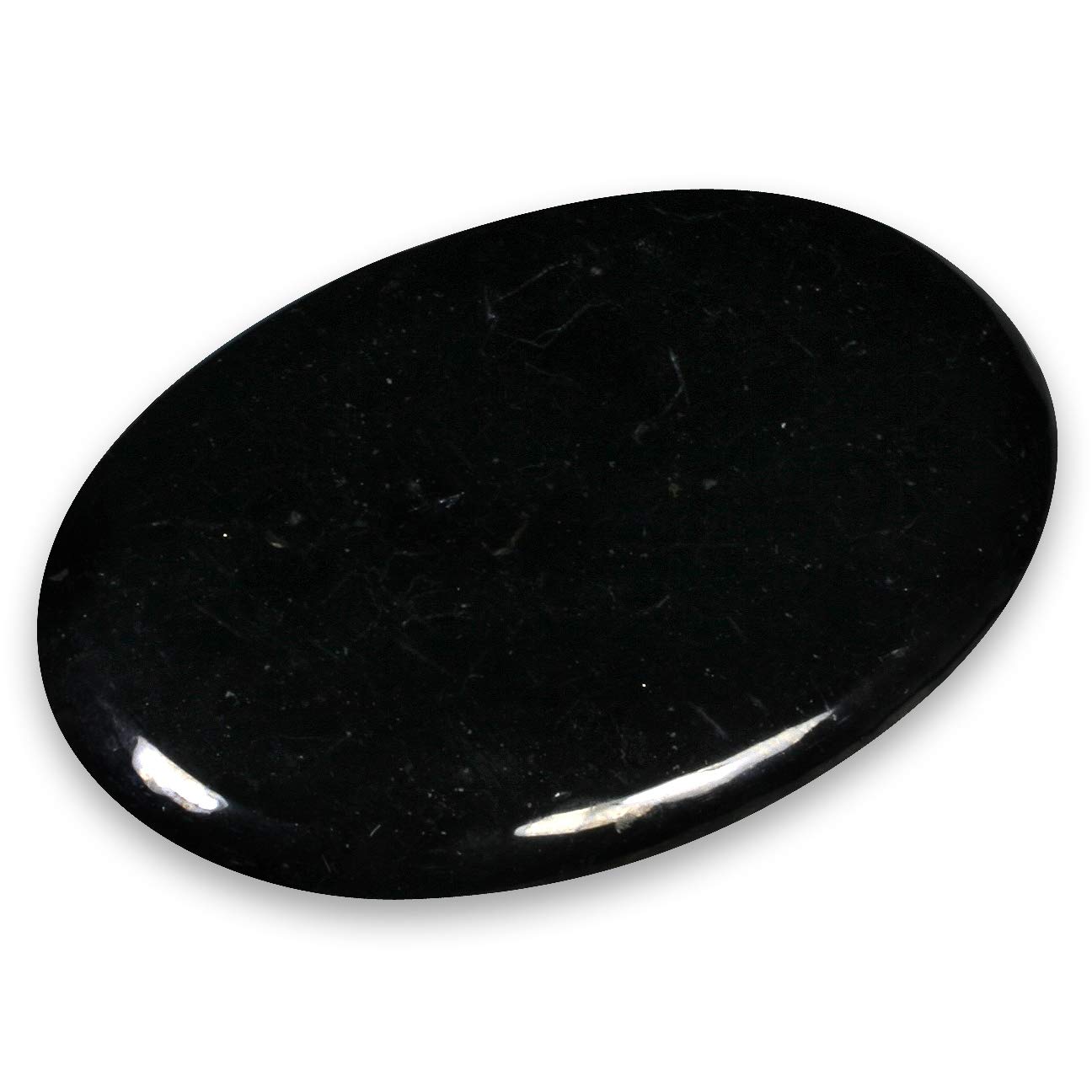 CrystalAge Shungite Palm Stone ~70x50mm