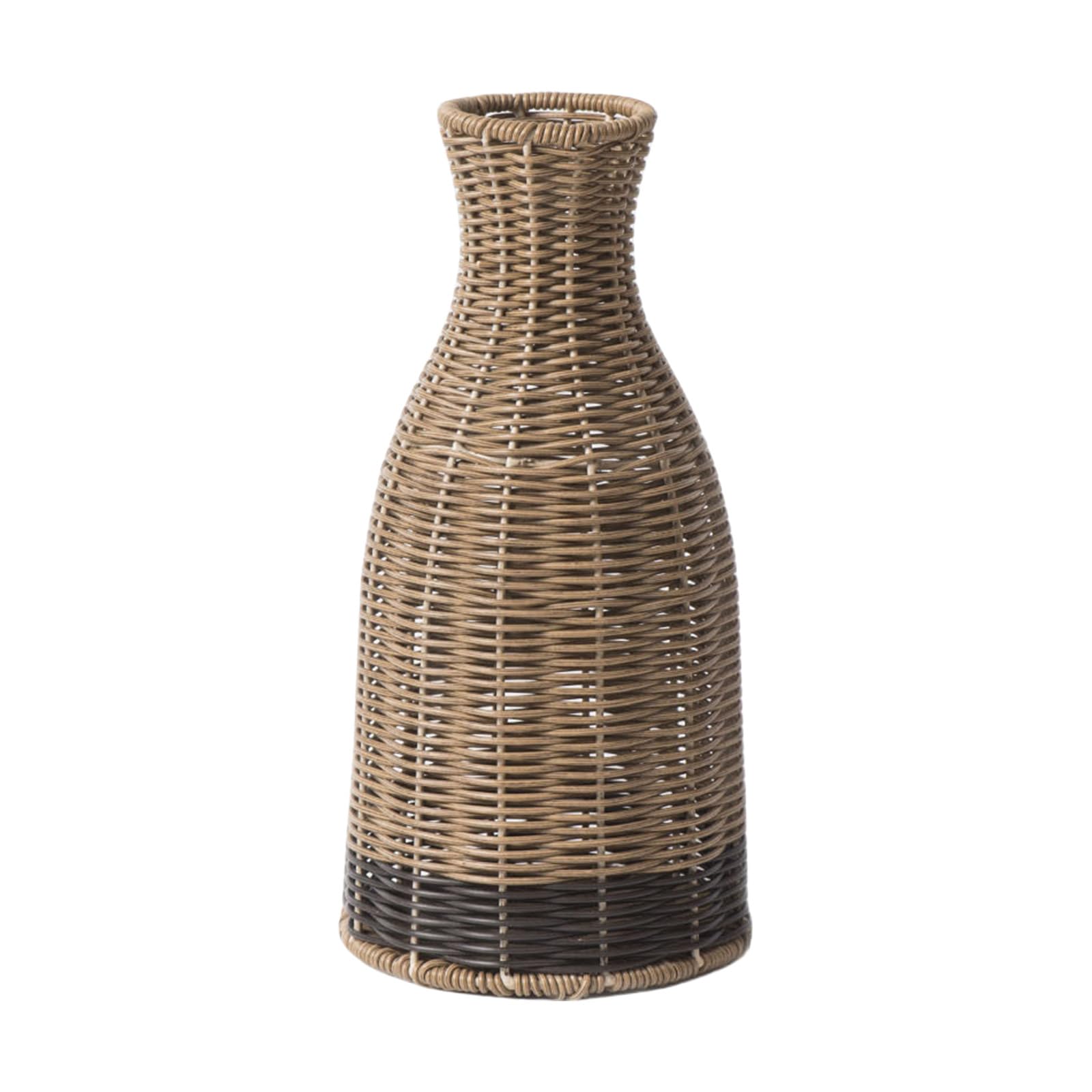 Artificial Rattan Flower Vase Imitation Rattan Dried Florals Container Holder Decoration for Flower Arrangement Vintage Vase