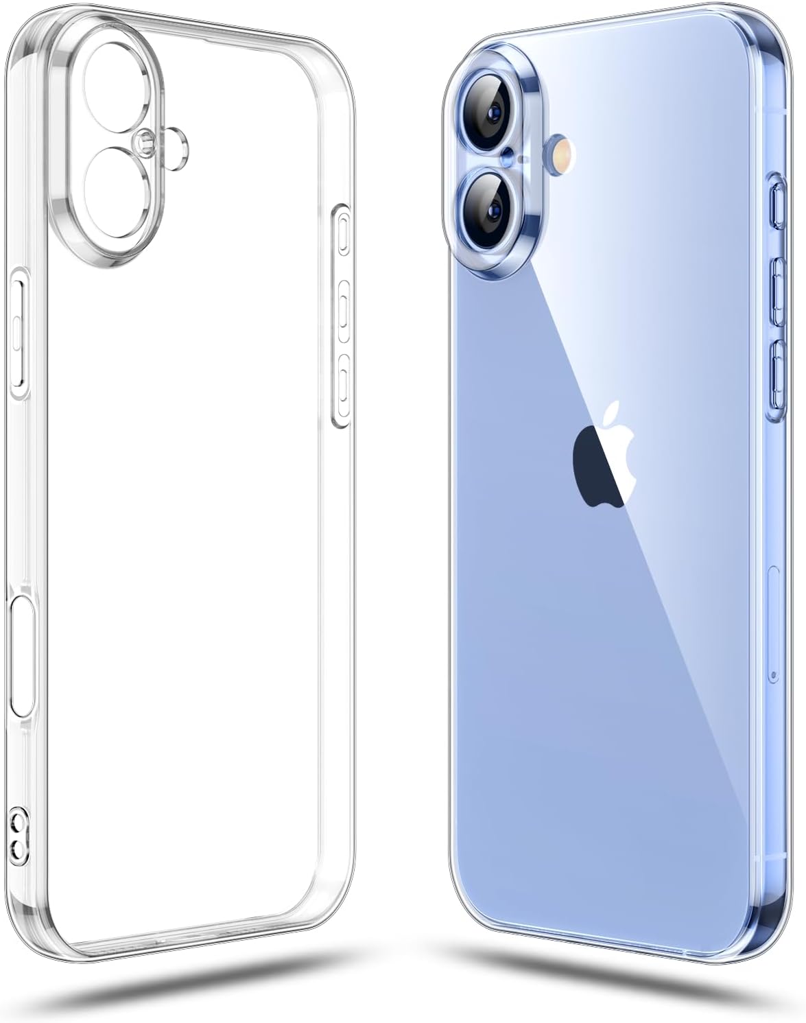 Shamo’s Clear TPU Case for iPhone 17 – with Camera Protection, Ultra Slim, Shockproof, Anti-Yellowing, Scratch-Resistant, Wireless Charging Compatible, Enhanced Grip (for iPhone 17)