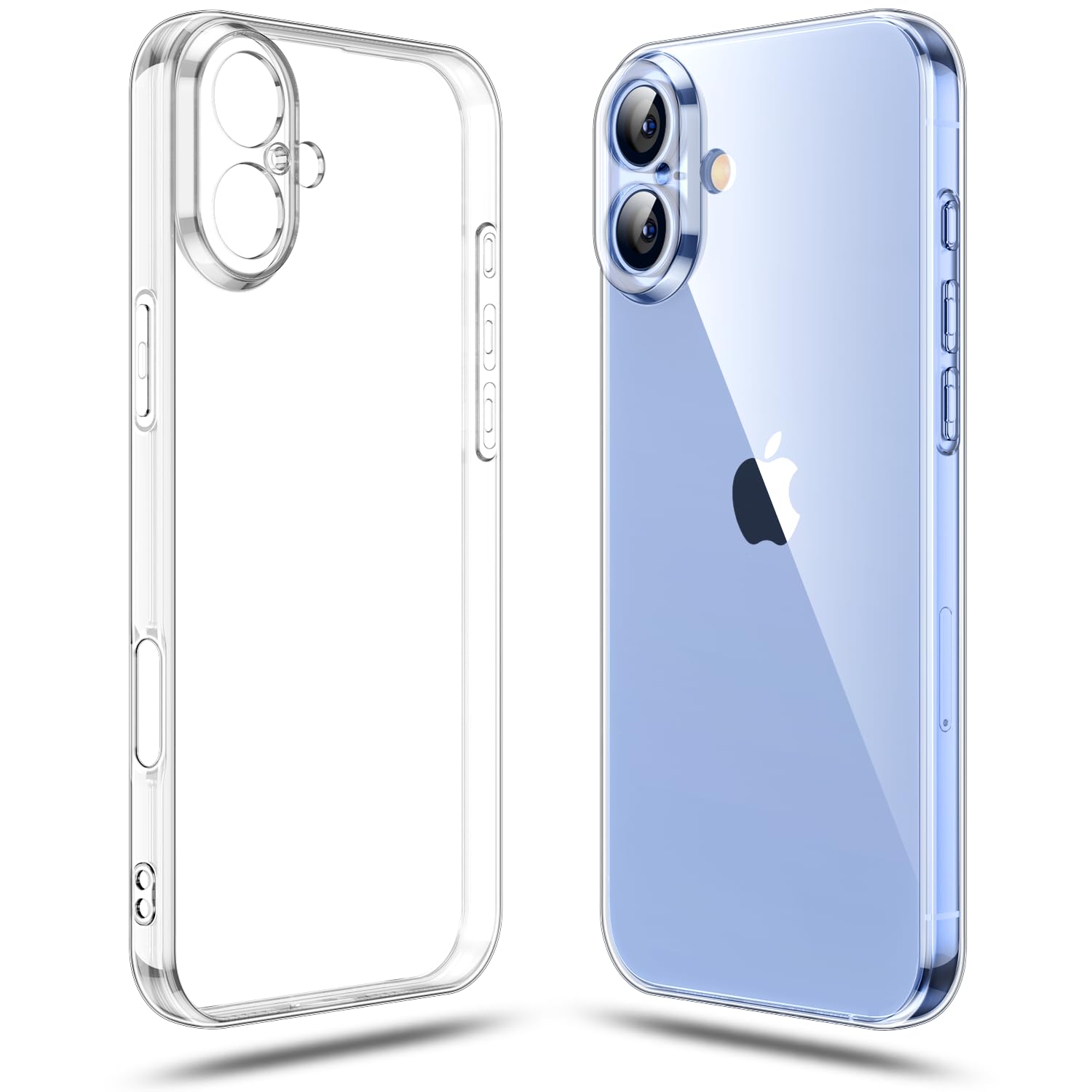 Shamo's Clear TPU Case for iPhone 17 – with Camera Protection, Ultra Slim, Shockproof, Anti-Yellowing, Scratch-Resistant, Wireless Charging Compatible
