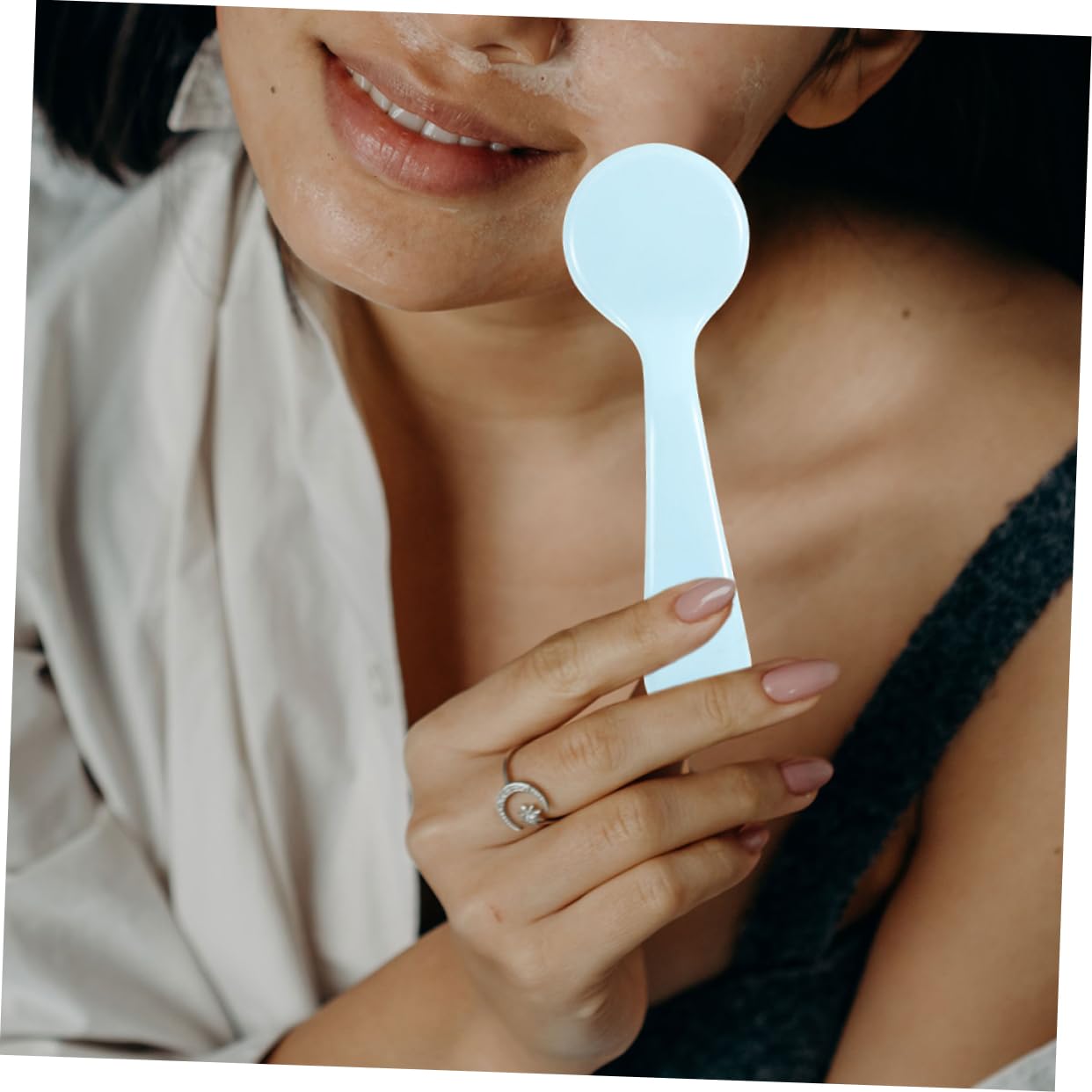 Healeved Silicone Facial Scrubbers 4pcs Exfoliating Face Brush for Deep Cleansing Gentle Cleansing Tool for Blackheads