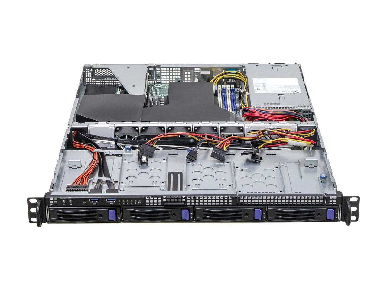 Asrock Rack 1U4LW-X570 RPSU 1U Rackmount Server Barebone 4 Alloggiamenti Singolo Socket AM4 PGA 1331 AMD Ryzen 5000 Series