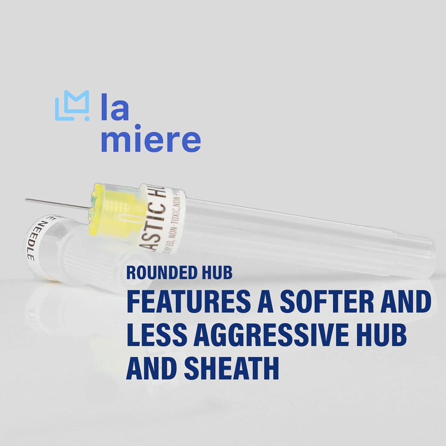 LA MIERE 100P Disposable Premium Dental Plastic Hub Needles in Perforated Box 27G , Length 21mm
