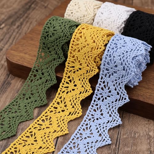 Encaje de algodón para manualidades y envoltorios románticos de scrapbooking 2