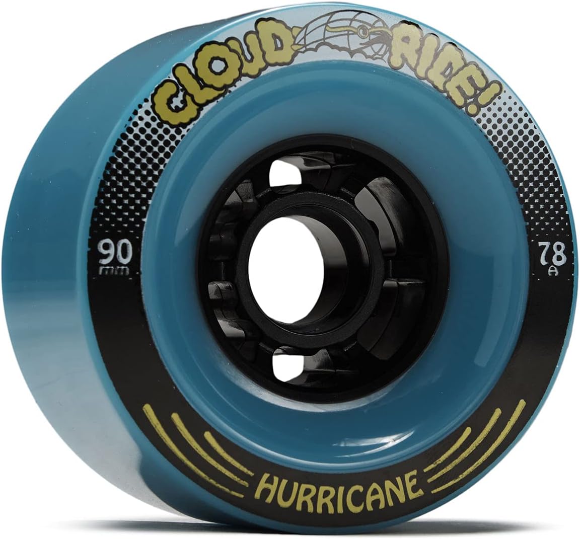 Cloud Ride! Hurricanes 78a Longboard Wheels - Blue - 90mm