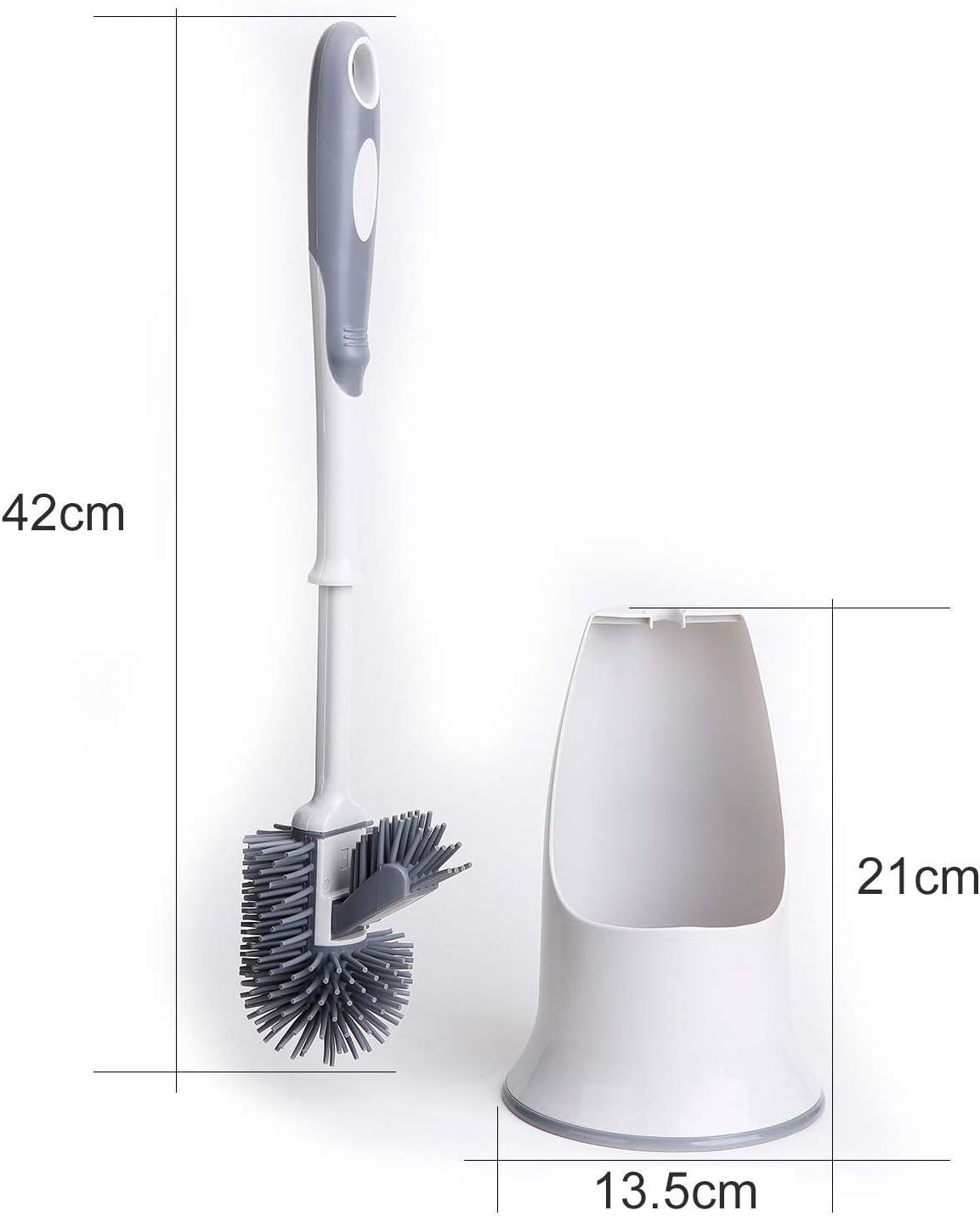 Toilet Brush Set,Toilet Bowl Brush and Holder for Bathroom Toilet - White : Everything Else