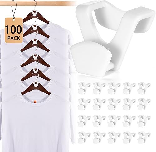 Miniatura 13 de HOUSE DAY Organizadores y almacenamiento de armario, artículos esenciales para dormitorio universitario - Paquete de 60 ganchos conectores